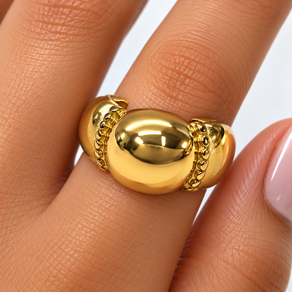 Gold Dome Statement Ring