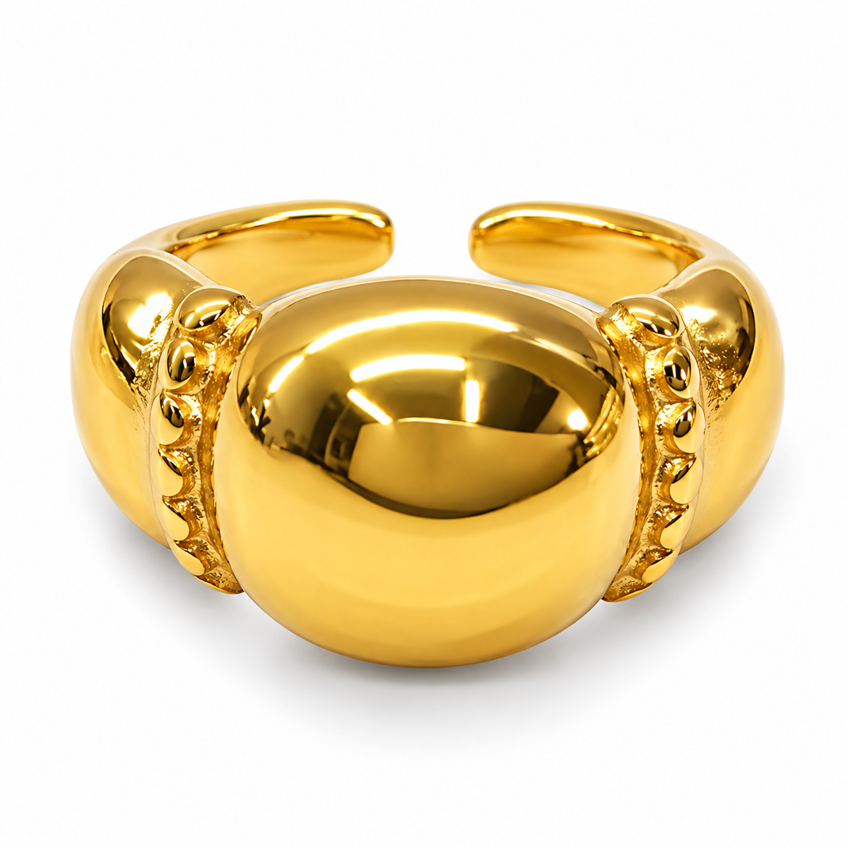 Gold Dome Statement Ring