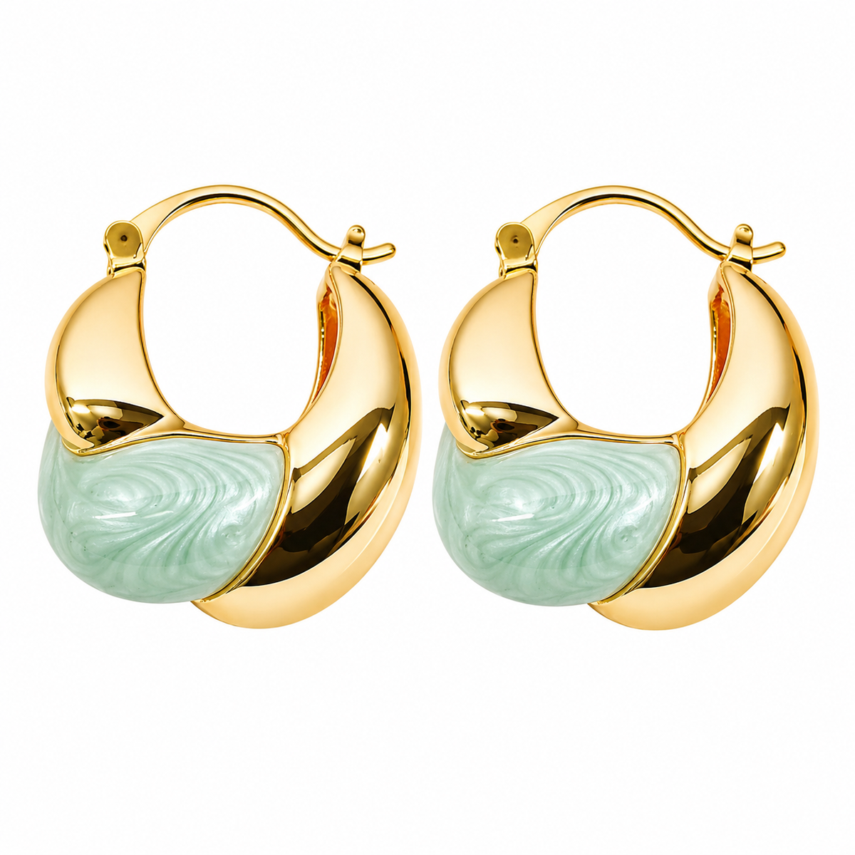 Mint Aura Hoop