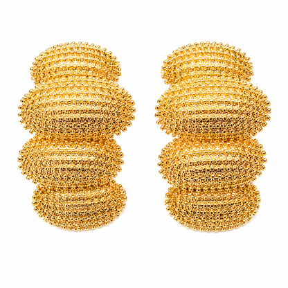Golden Cluster Studs