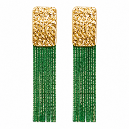 Royal Green Drops Earrings