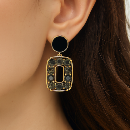 Trendy retro style stud earring