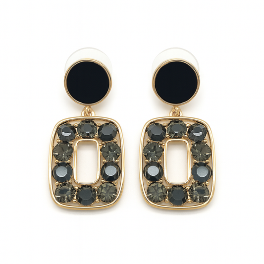 Trendy retro style stud earring