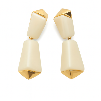 Gogeous irregular fone resin stud earring