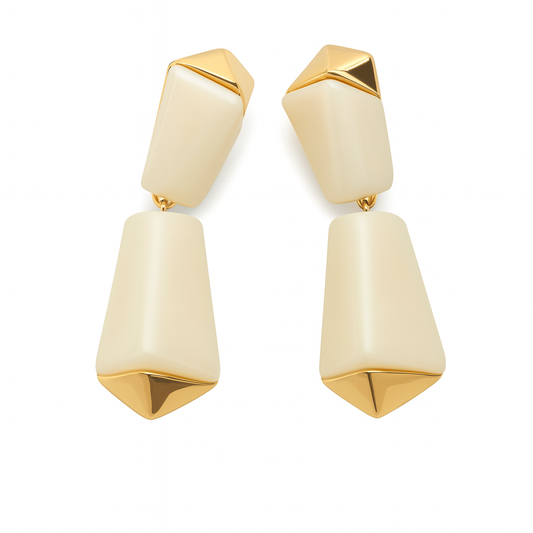 Gogeous irregular fone resin stud earring