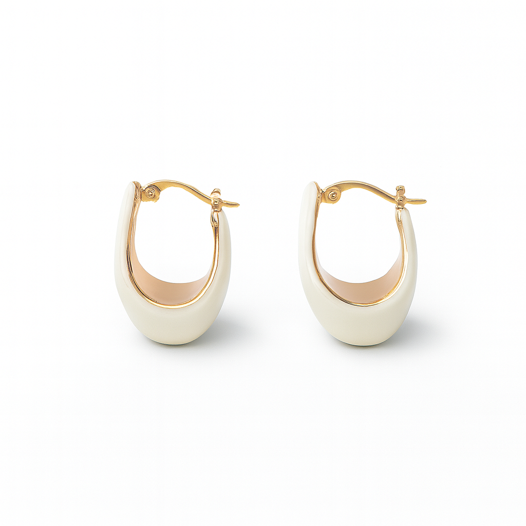 lovely white basket plug earring
