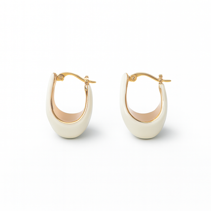 lovely white basket plug earring
