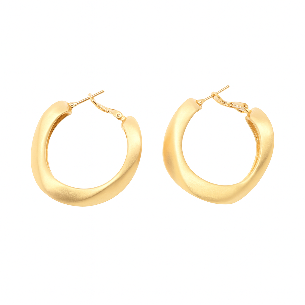 Casual wear design golden huggie earring