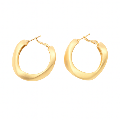Casual wear design golden huggie earring