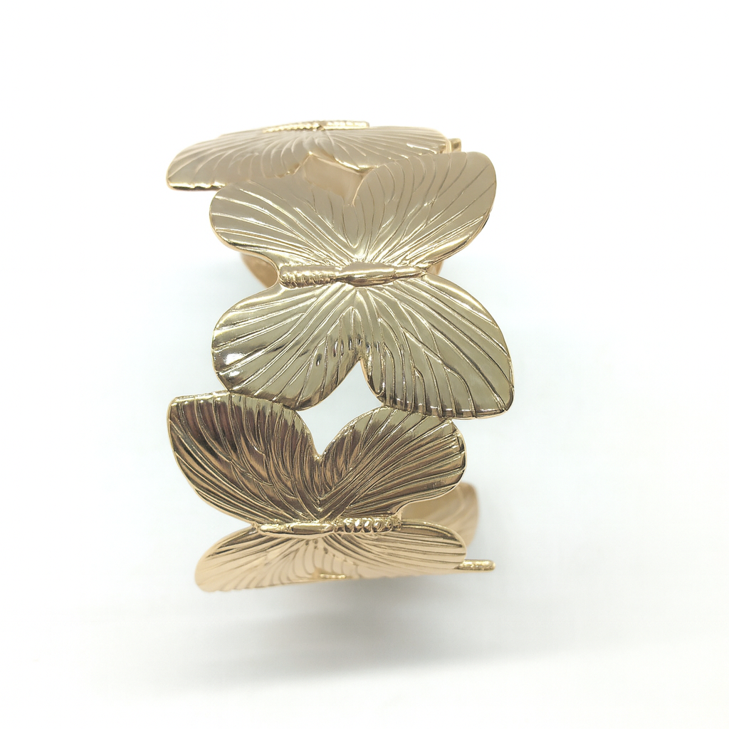 Golden butterfly charming kada bracelets