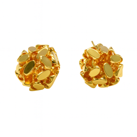 Small beads group stud earring