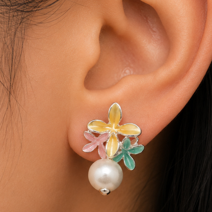 Blossom Pearl Drop Earrings