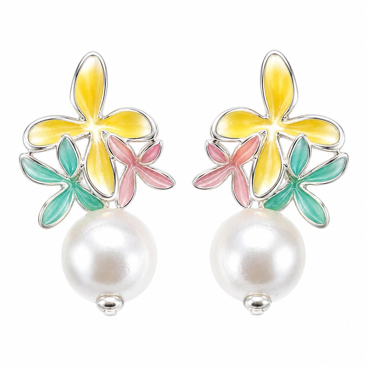 Blossom Pearl Drop Earrings