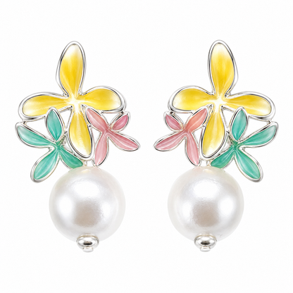 Blossom Pearl Drop Earrings