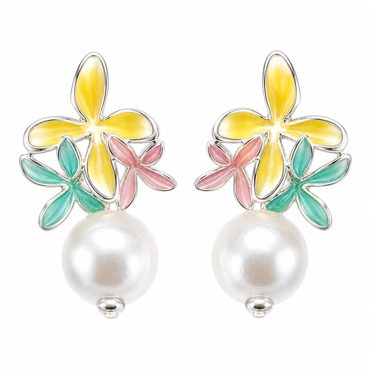 Blossom Pearl Drop Earrings