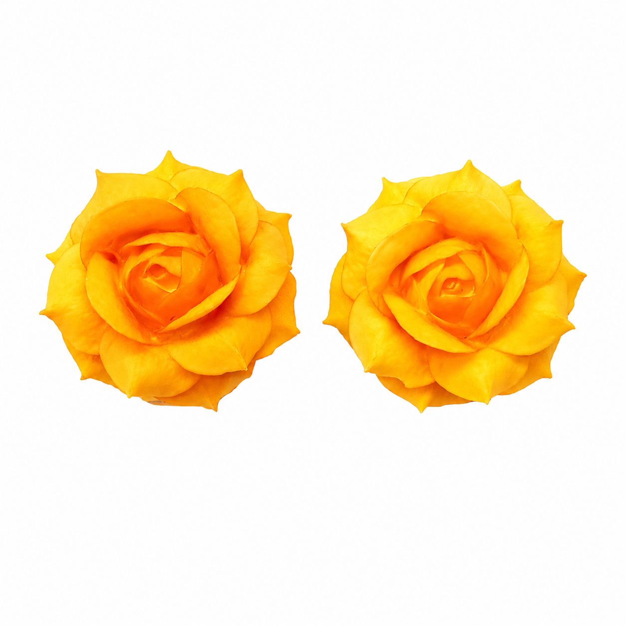Golden Rose Stud Earrings
