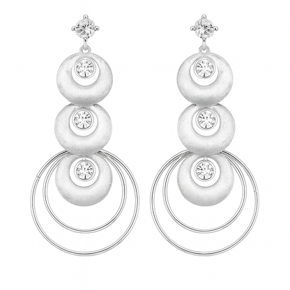 Trio layer semi circle ear spike earring