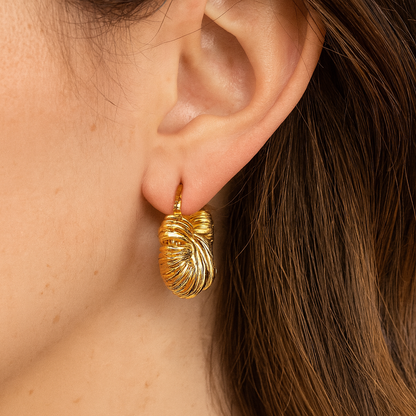 Chunky Golden Hoop Earring