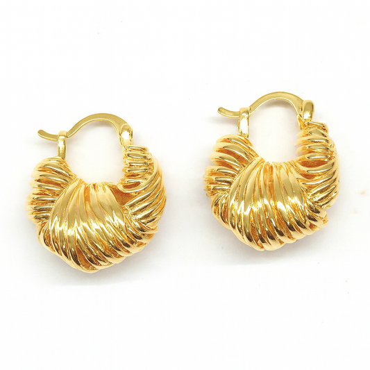 Chunky Golden Hoop Earring