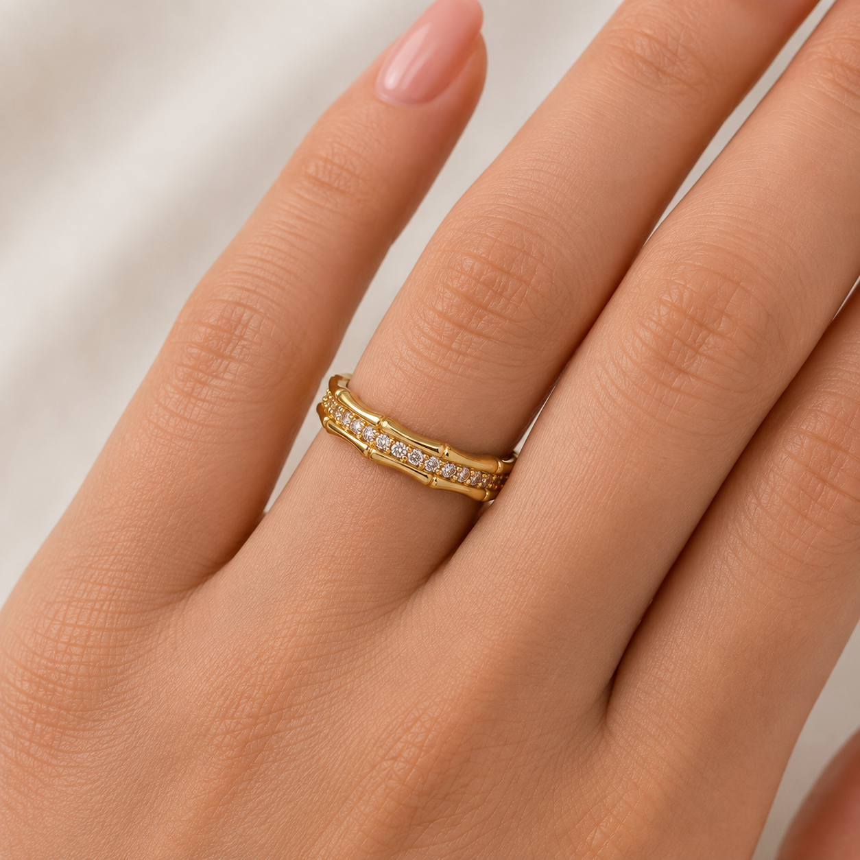 Gold Halo Ring