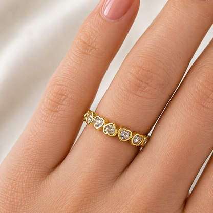 Gold Mini Heart Ring