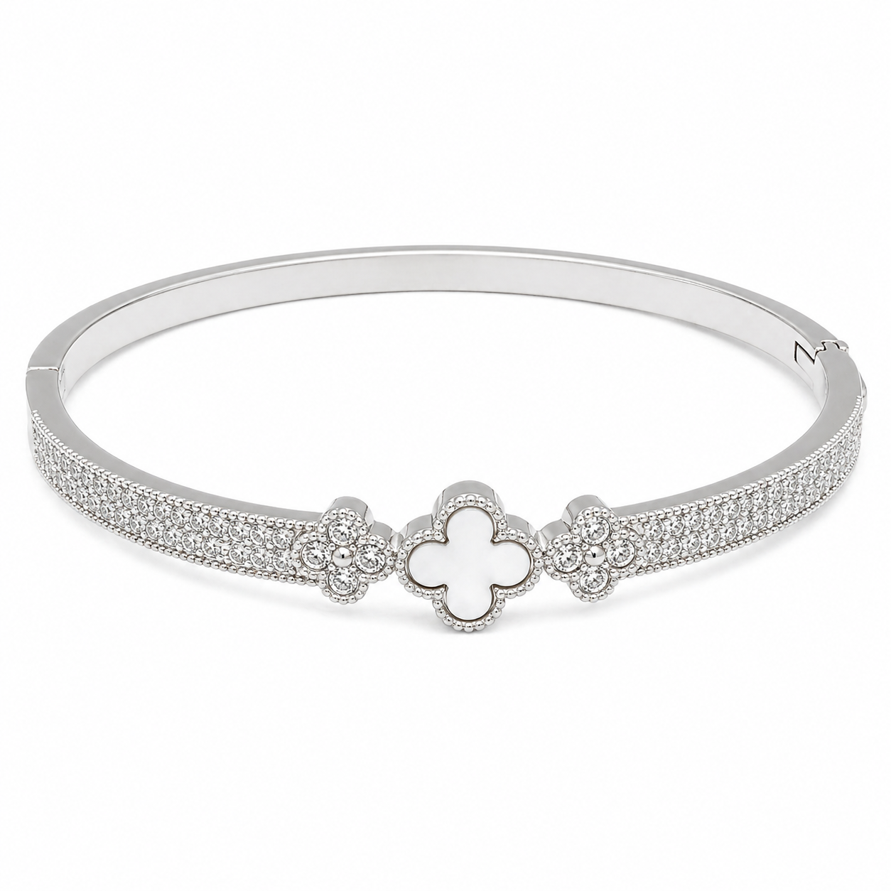 Cover Flower Silver Bracelets For Women