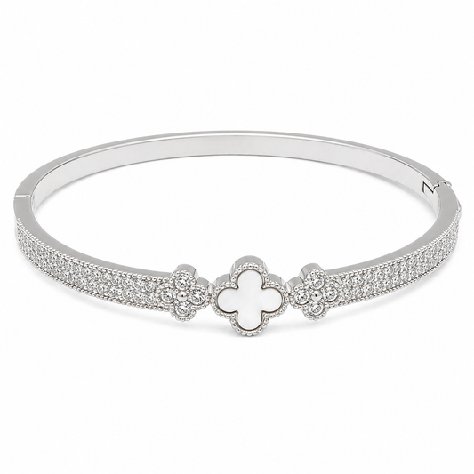 Cover Flower Silver Bracelets For Women