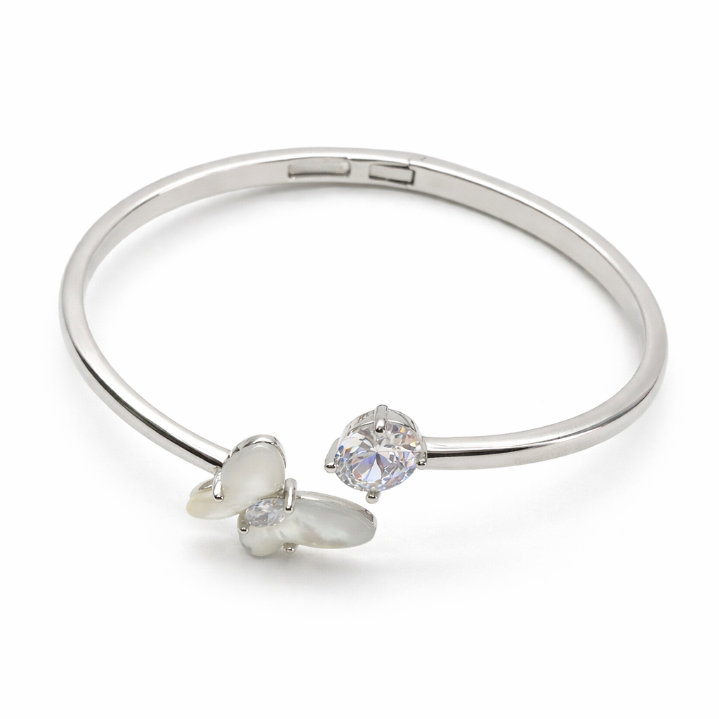 Elegant Butterfly Design Silver Bracelets For Women