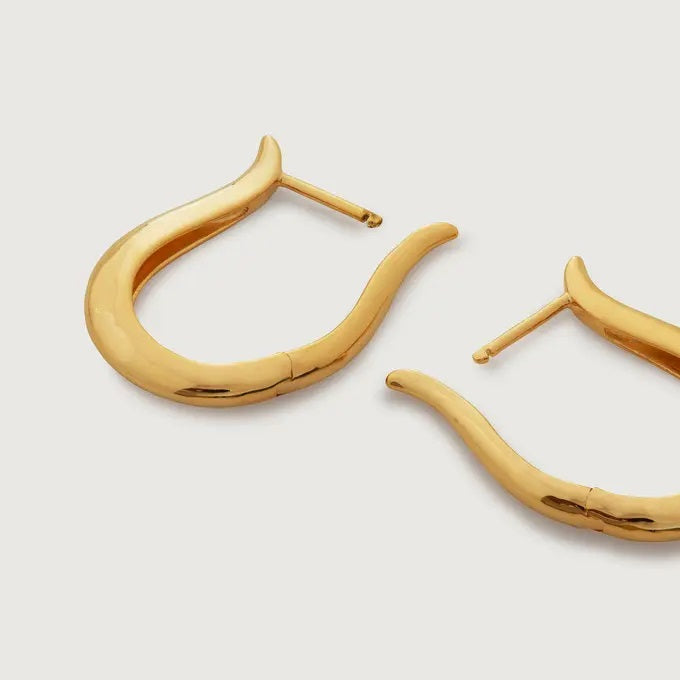 18k gold plated Mona hoops earring