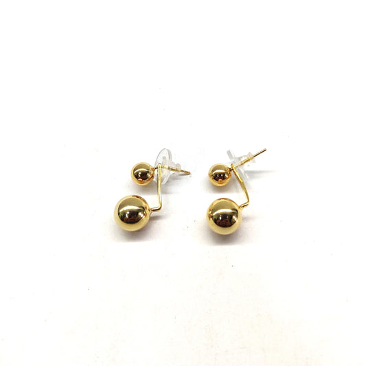 Gold Ball Stud Earring