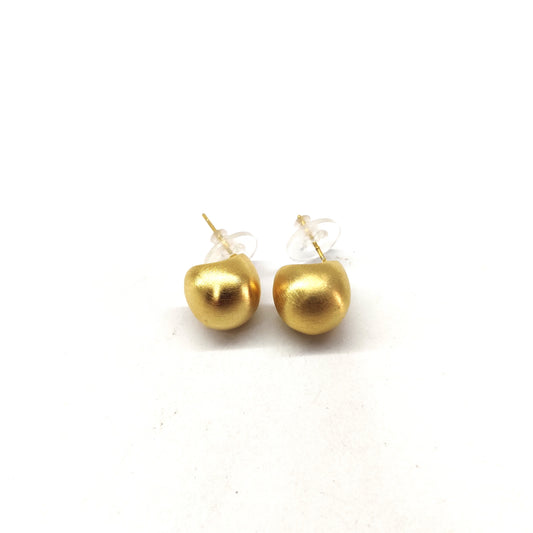 small matte finish round stud earring online for women