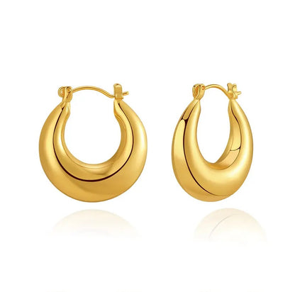 Light weight gold plated earring