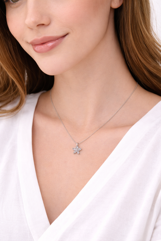 Small pretty butterfly pendent necklace