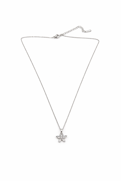 Small pretty butterfly pendent necklace