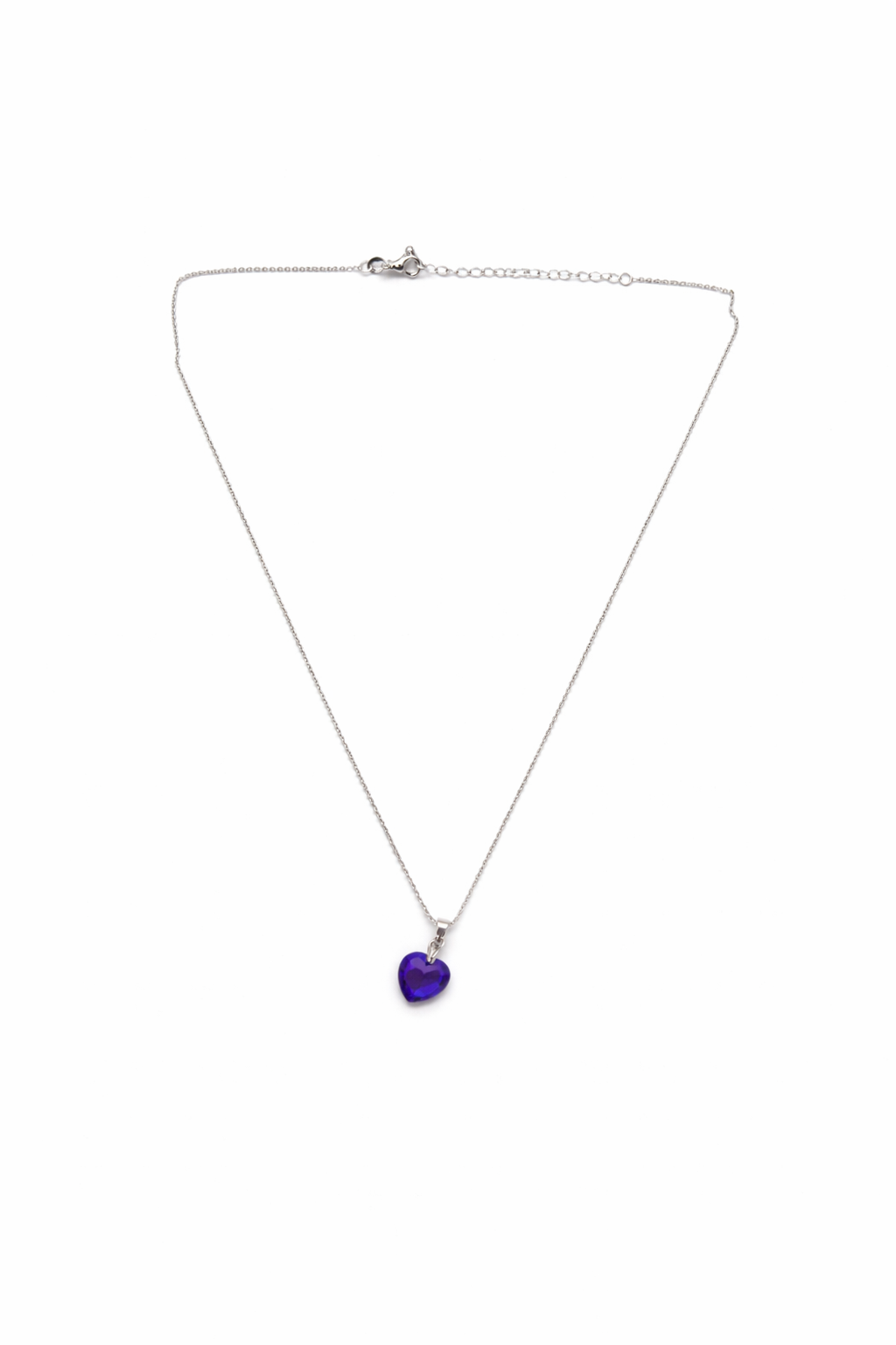 Beautiful Purple heart pendent necklace