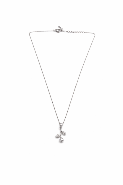 Beautiful tiny rose flower pendant necklace