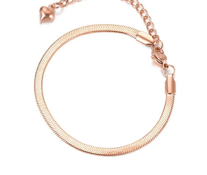 Rosegold chain design bracelet