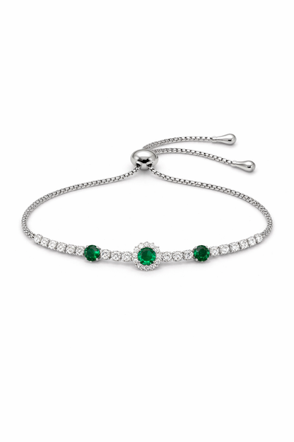 Attractive Two Layer Heart Rhinestone Adjustable Bracelets For Girls