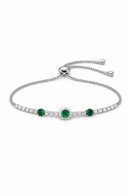 Attractive Two Layer Heart Rhinestone Adjustable Bracelets For Girls