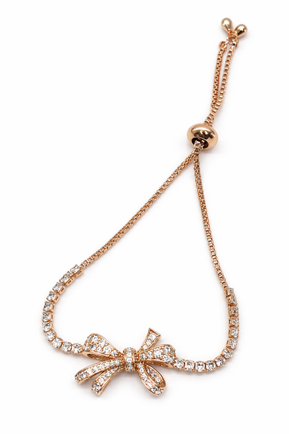 Stylish Rhinestone Crystal Square Rose Gold Bracelets For Girls