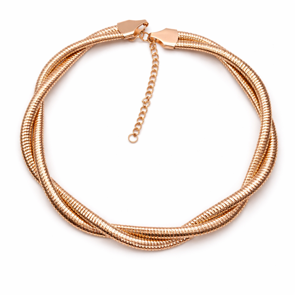 Trending Double Layer Twisted Chain Necklace For Women