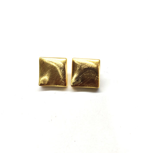 Matte finish Square stud earring