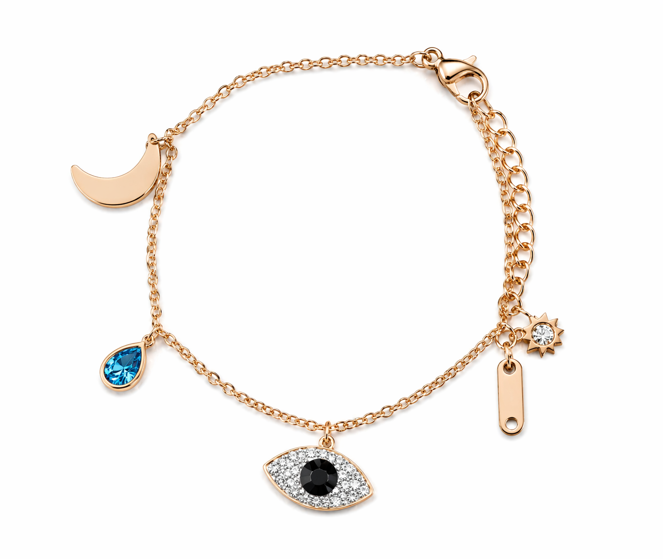 Evil Eye Rose Gold Bracelet