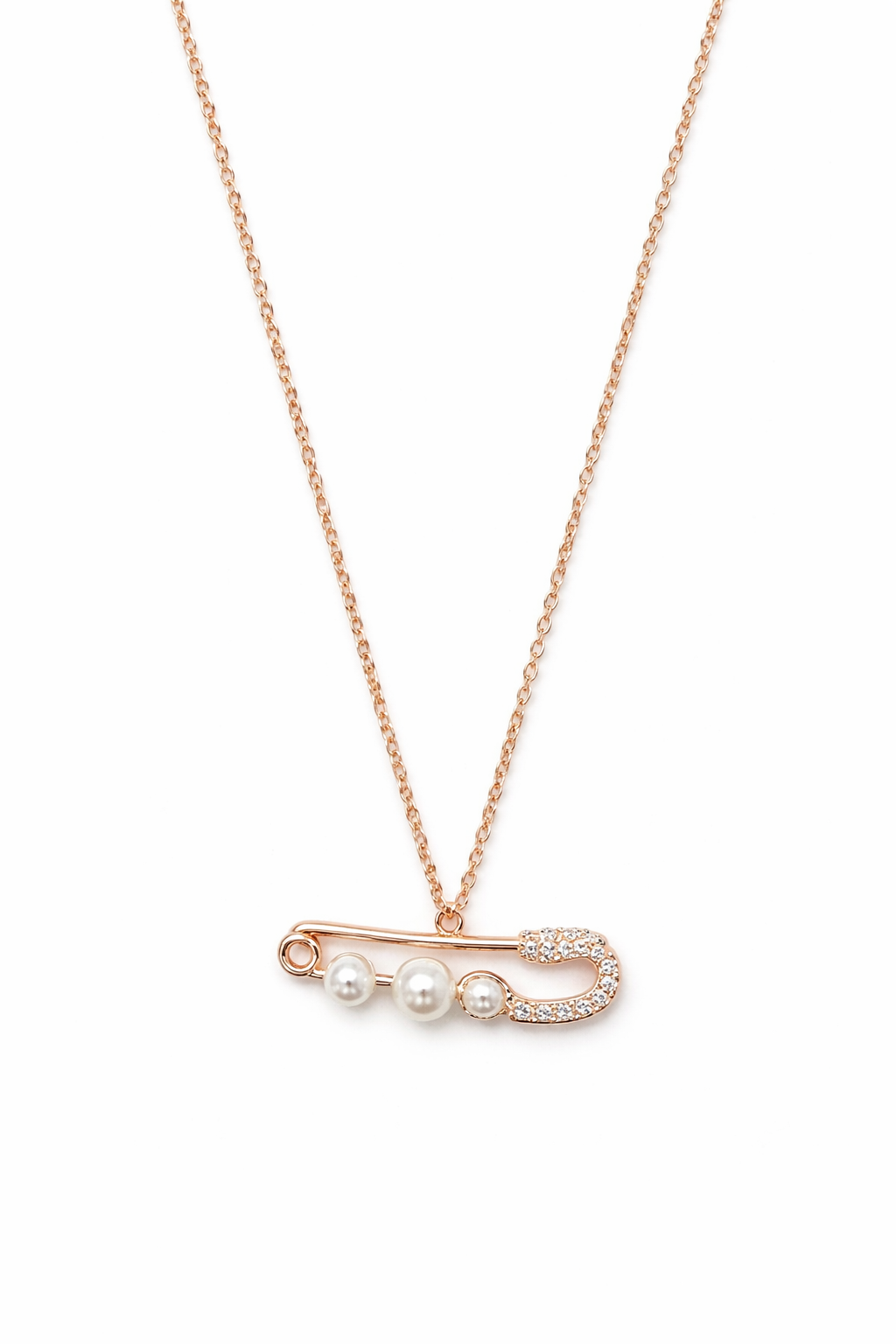 Unique pendent rose gold necklace