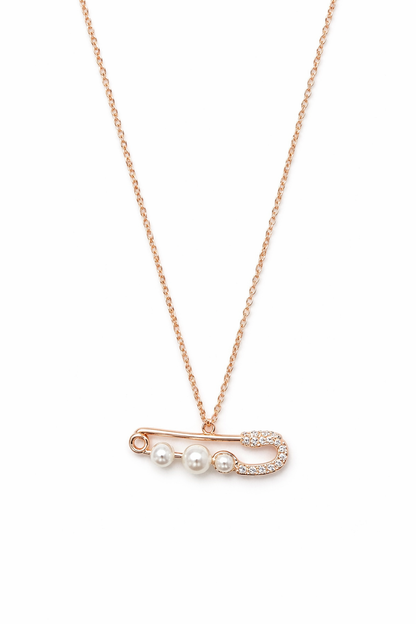 Unique pendent rose gold necklace