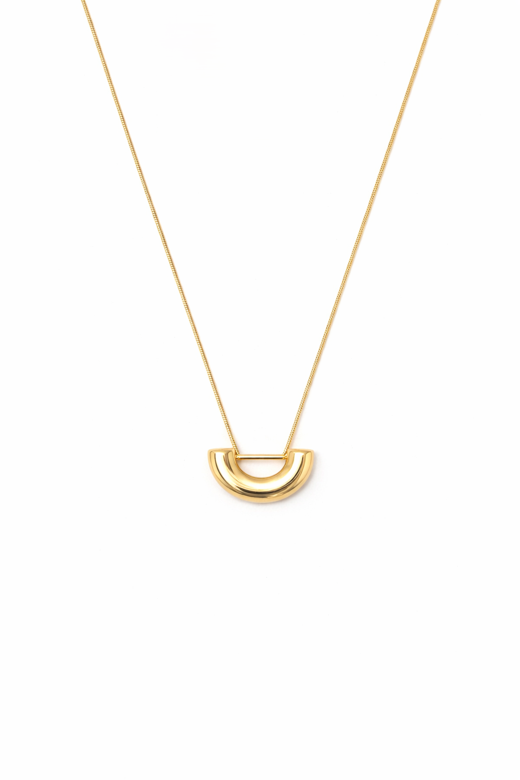 U Shape 18K Gold Pendant For Women