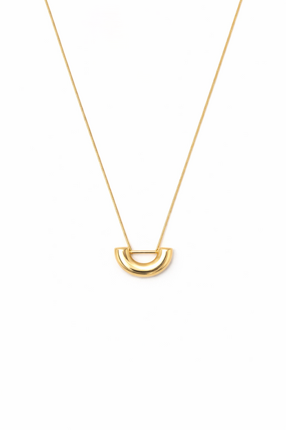 U Shape 18K Gold Pendant For Women