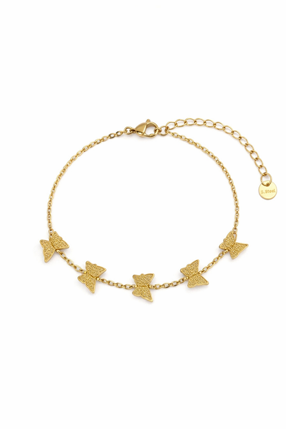 Fancy Shine Butterfly Gold Plated Bracelets For Girls