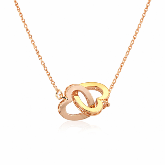 Two Heart Luxury Pendant Necklace