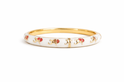 White Small Kada Bracelet for Little Girls